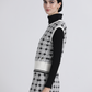 Gilet in maglia jacquard bicolore