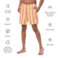 Costume da bagno corto a righe pesca