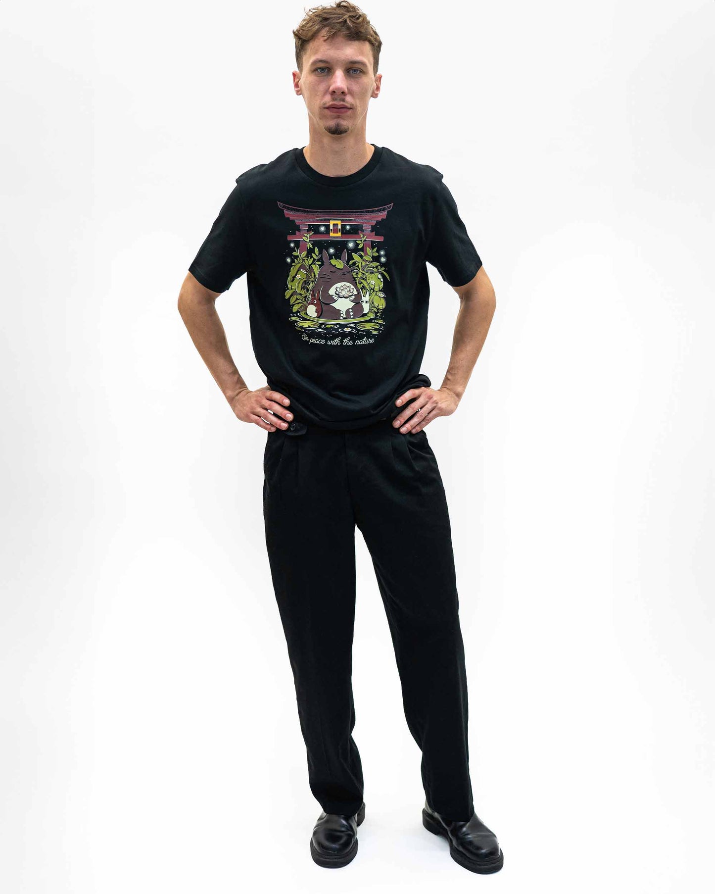 T-shirt anime Totoro in cotone biologico