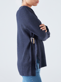 Maglione in maglia con fibbia laterale