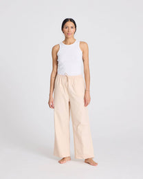 Pantaloni Thilde in popeline di cotone biologico grigio fumo