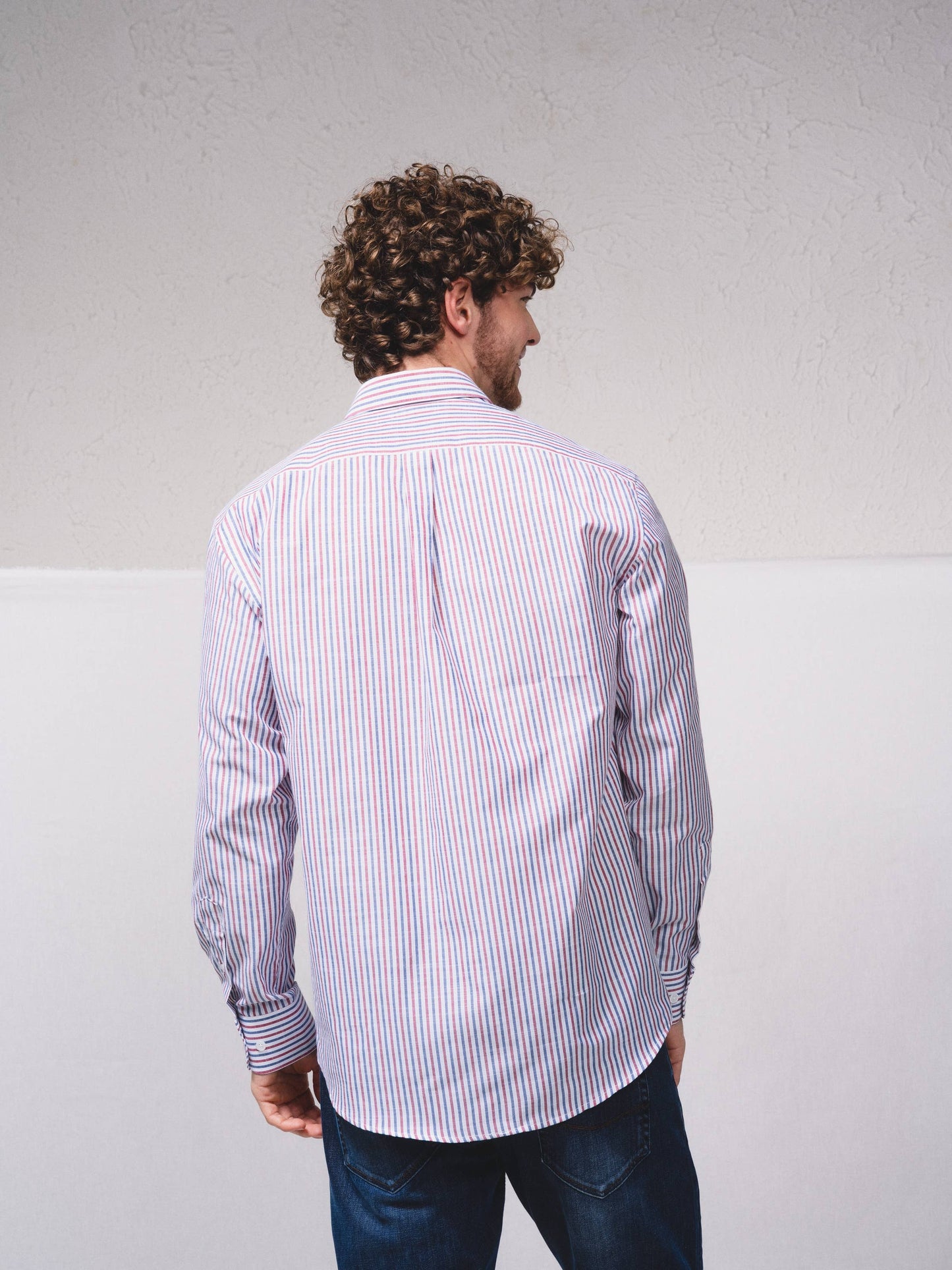 Camicia a righe regular fit