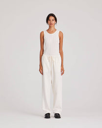 Pantaloni in twill di cotone biologico con coulisse