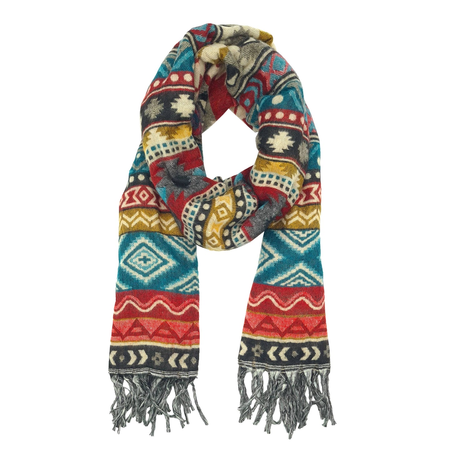 Sciarpa scialle boho XXL multicolor