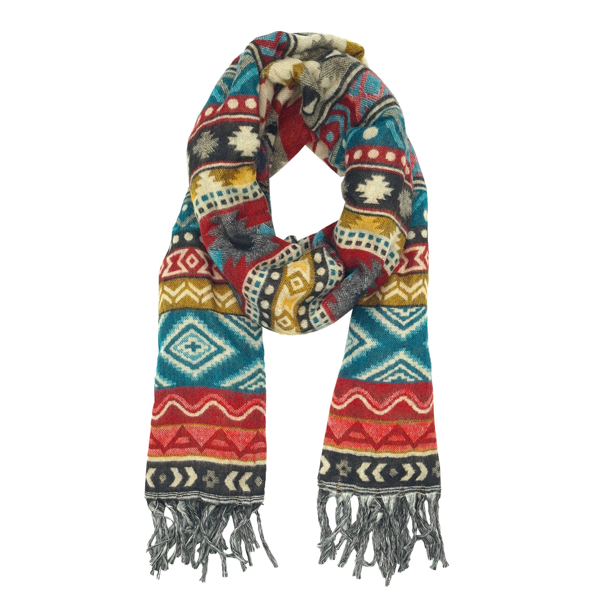 Sciarpa scialle boho XXL multicolor