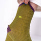 Calzini vintage in cotone pettinato olive glitter