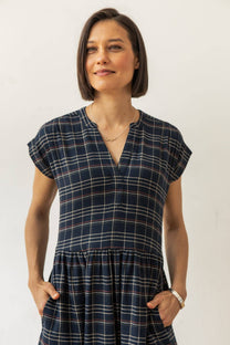 Abito midi Ira in tweed spigato crepuscolo