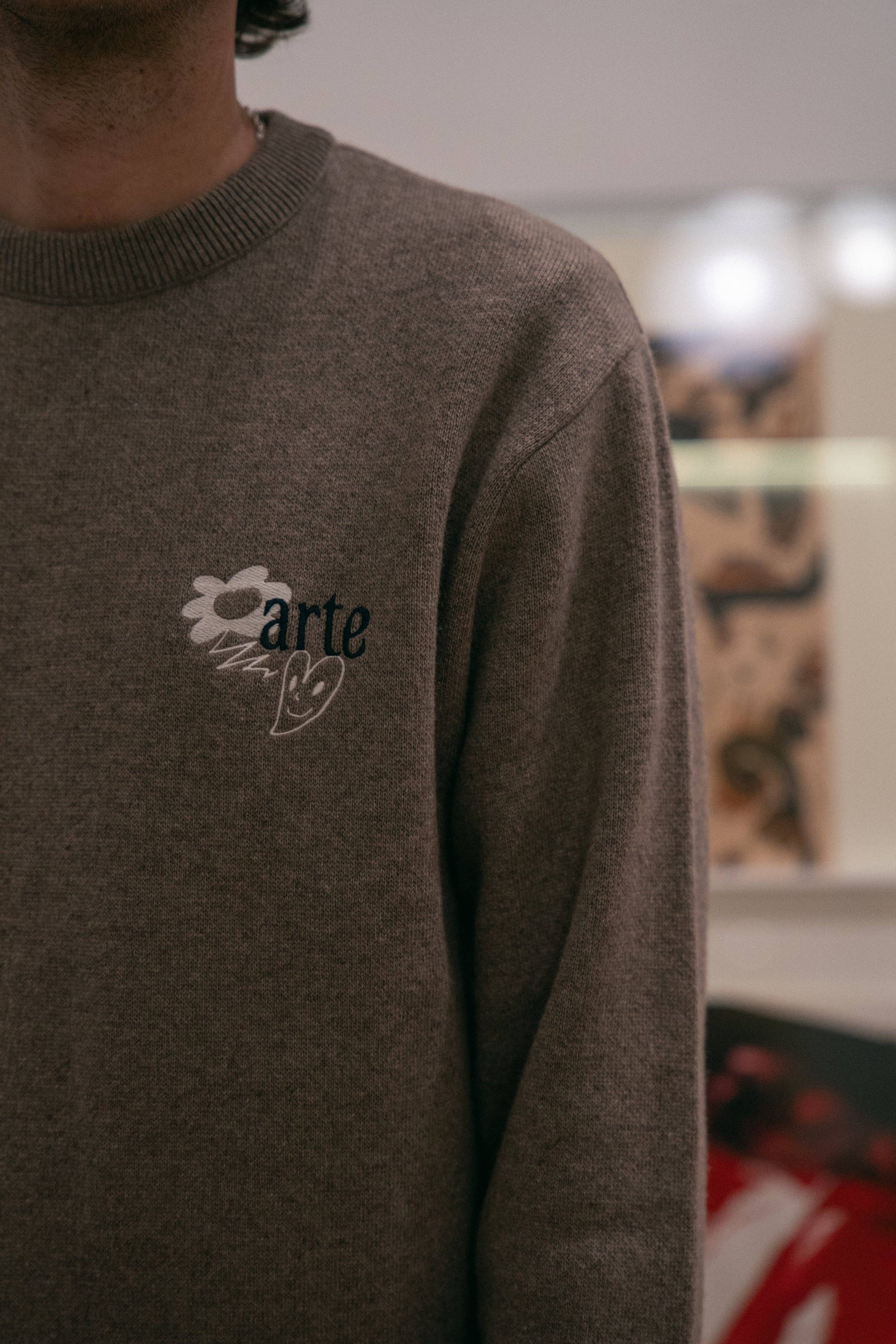 Maglia jacquard in cashmere Arte