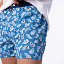 Boxer uomo in cotone biologico con fantasia pinguini