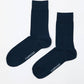 Calzini Basic Blu Navy in Cotone Biologico