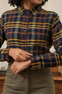 Camicia slim a quadri Alba del Deserto