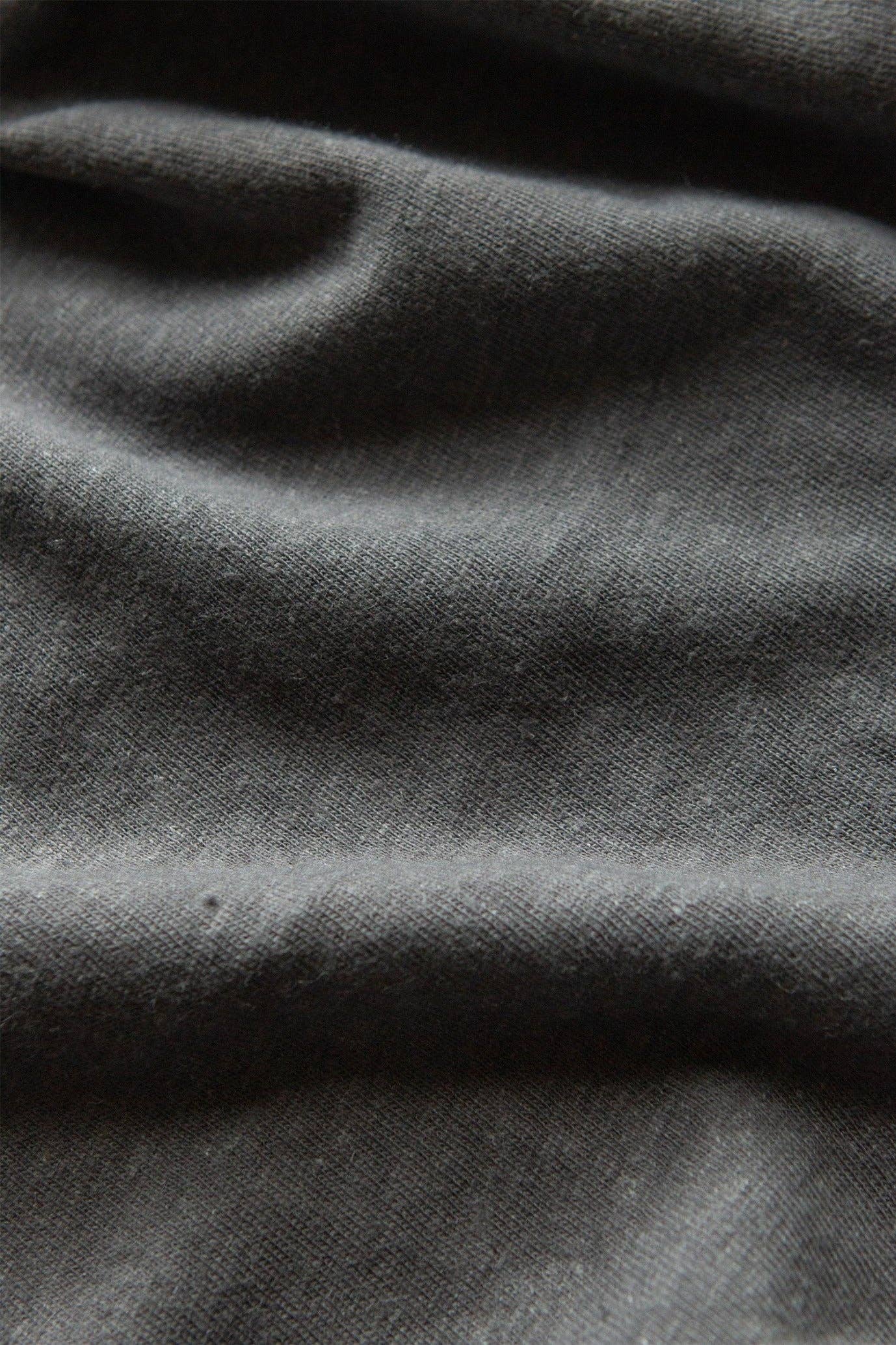 T-shirt boxy in canapa e cotone biologico grigio ardesia