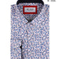 Camicia comfort a fantasia Liberty rosa
