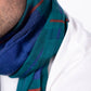 Foulard uomo in 100% lana a quadri Tanguy