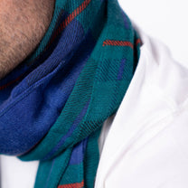 Foulard uomo in 100% lana a quadri Tanguy