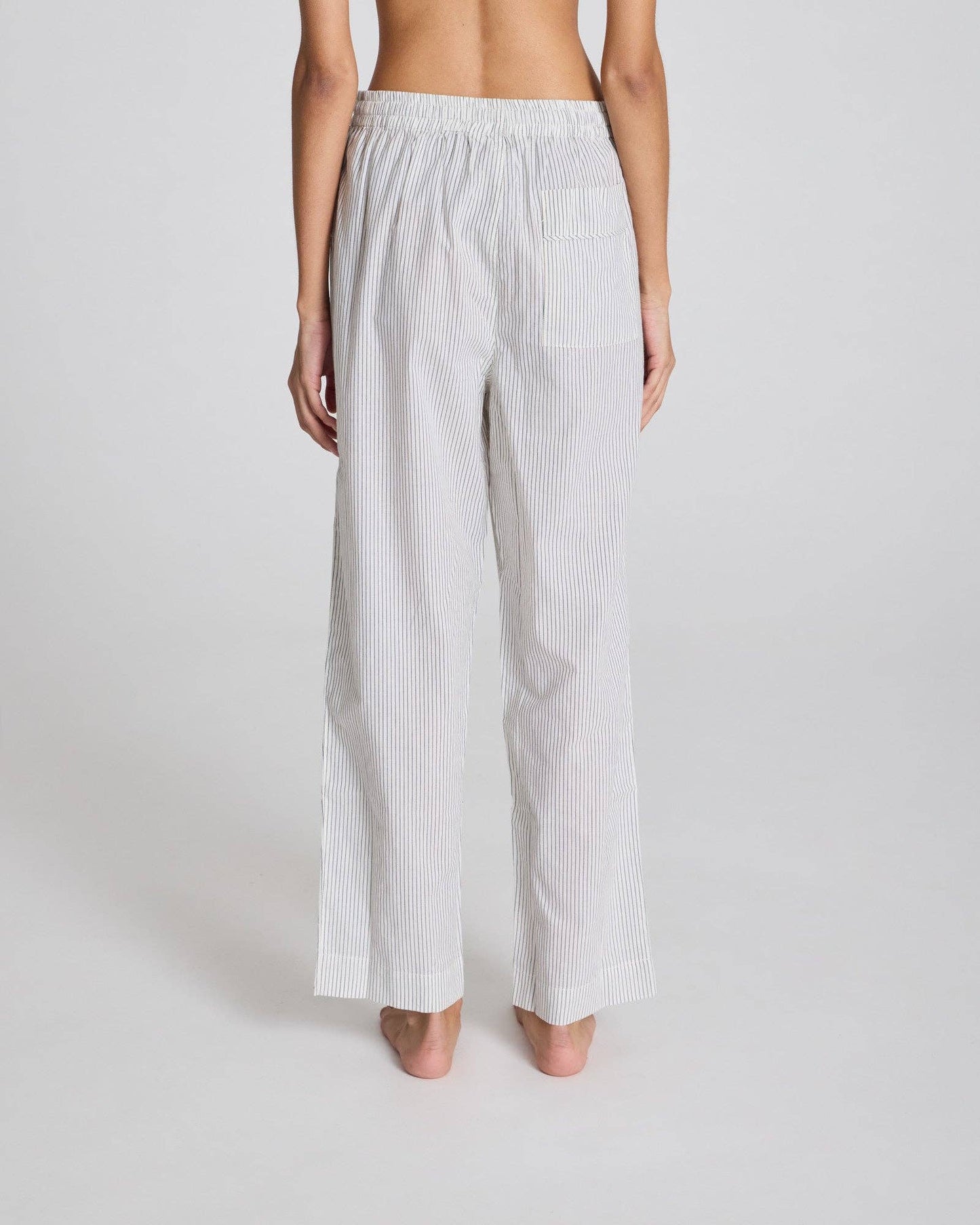 Pantaloni Savita in cotone biologico a righe