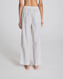 Pantaloni Savita in cotone biologico a righe