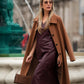 Cappotto lungo dritto elegante