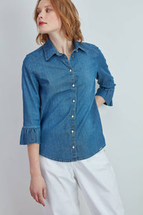 Blusa in denim Ganga