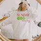 Felpa oversize grafica tennis "Sunday"