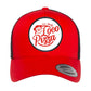 Cappellino trucker unisex con patch Loco Pizza e rete