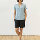 Camicia Innes a maniche corte azzurro cielo