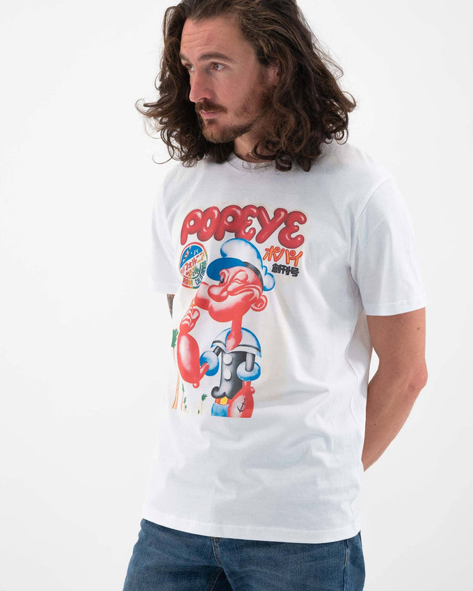 T-shirt vintage Popeye Giappone a maniche corte