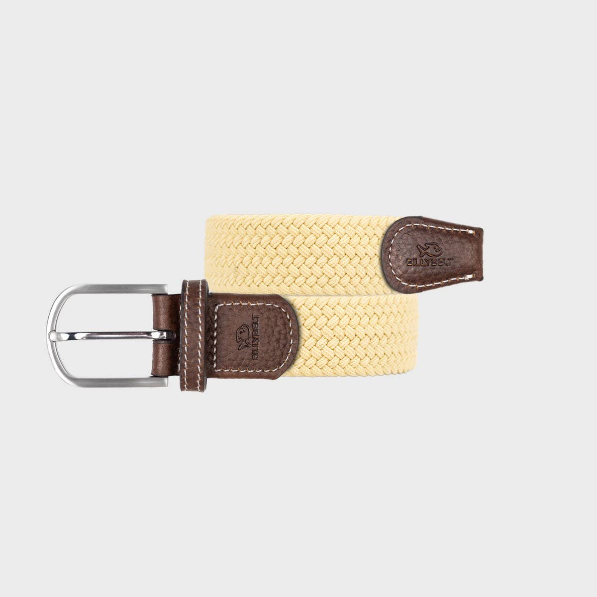 Cintura intrecciata elastica giallo topazio