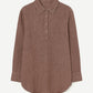 Tunica melange con colletto a camicia