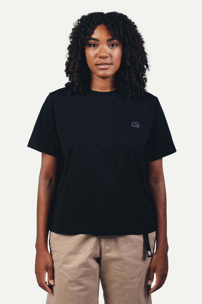 T-shirt donna Essential Organic nera