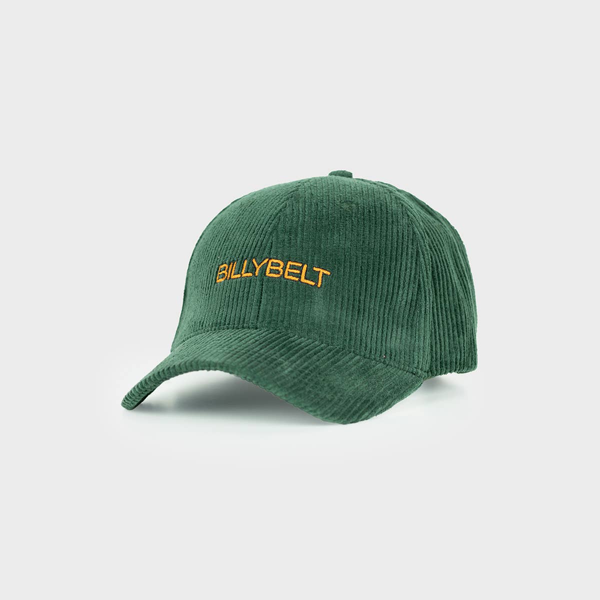 Cappellino in velluto a coste verde scuro