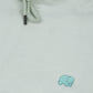 Felpa oversize donna in cotone biologico verde menta con cappuccio
