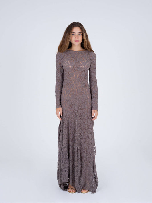 Abito maxi in pizzo Sunbeam
