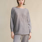 Pullover oversize a barchetta in lana merino extrafine