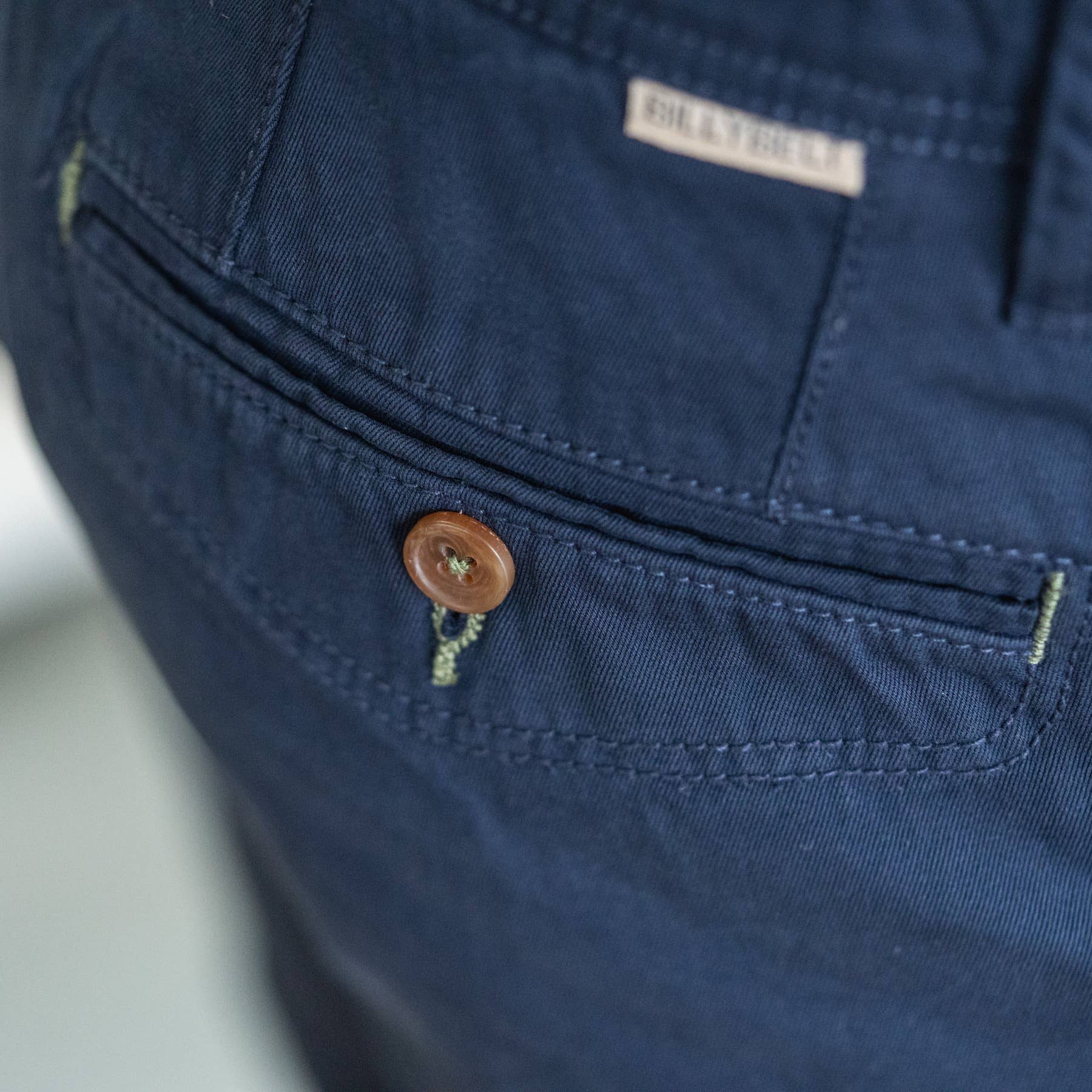 Bermuda in cotone biologico blu navy