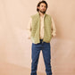 Gilet imbottito senza maniche Ami color salvia