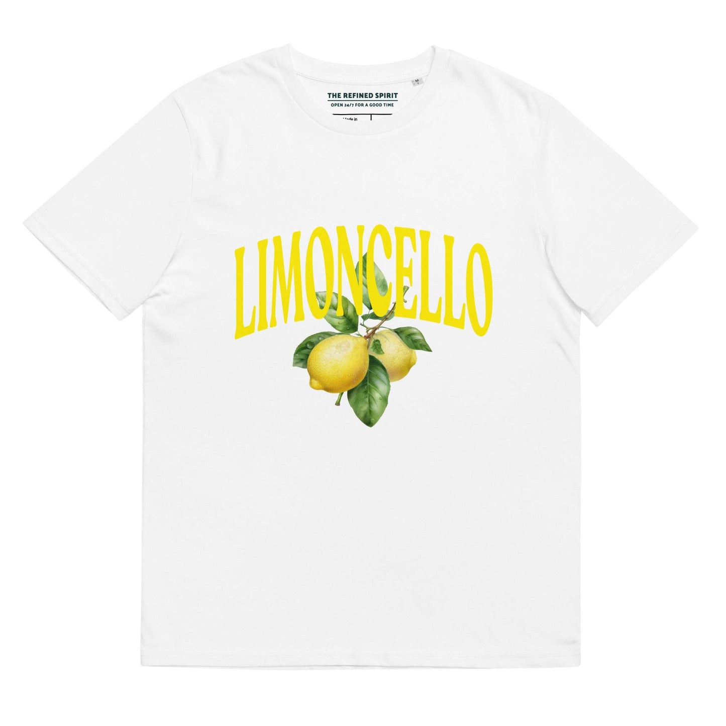 T-shirt unisex in cotone biologico con stampa Limoncello
