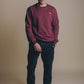 Felpa Essential in cotone organico bordeaux