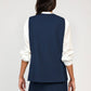 Gilet sartoriale blu navy Zalia