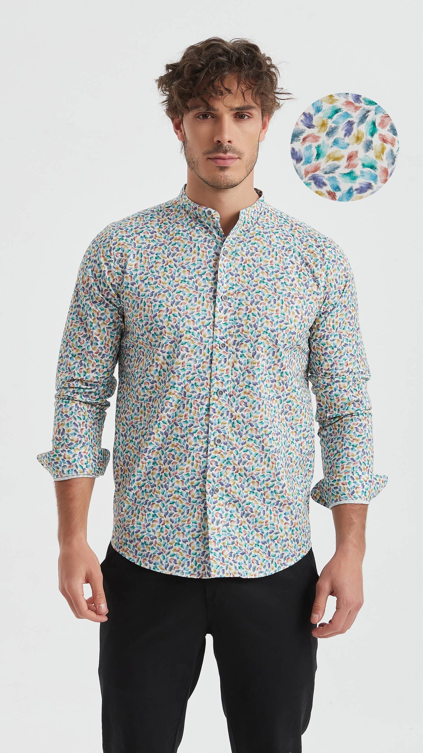 Camicia Premium con stampa digitale multicolor