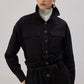 Camicia overshirt in gabardine con tasche cargo
