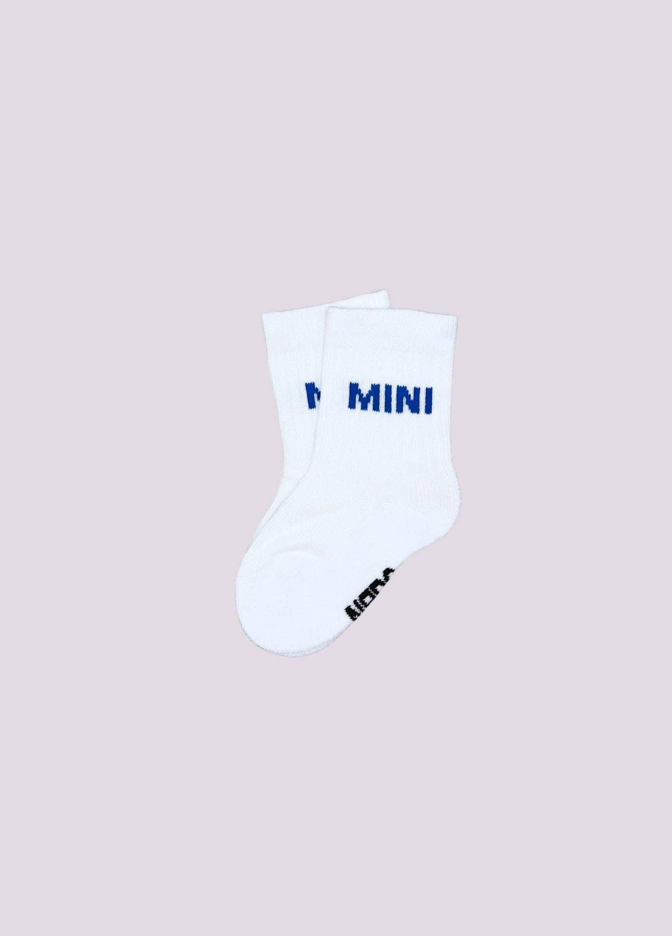 Calzini mini blu in cotone biologico