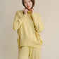 Maglione lungo dolcevita in misto cashmere con lavorazione 3D