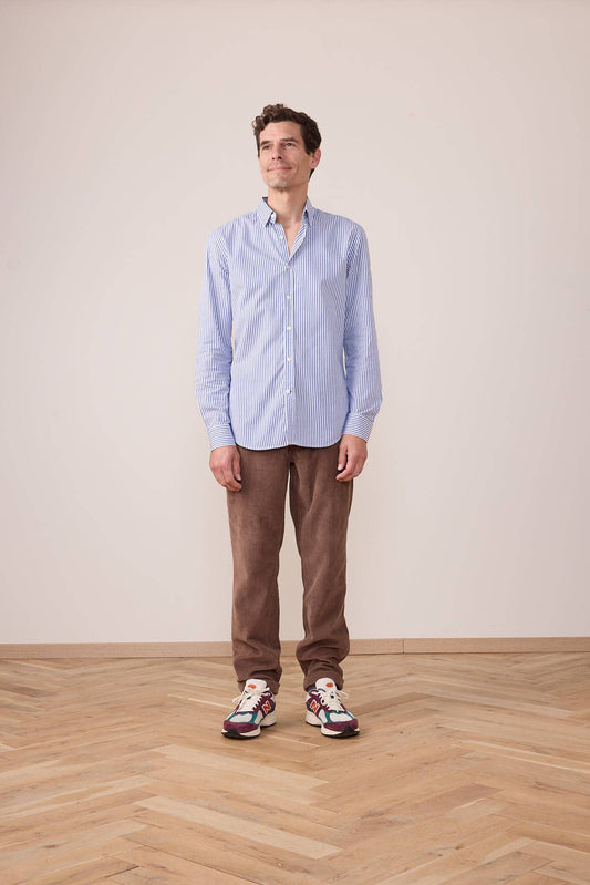 Camicia a righe blu Torneo