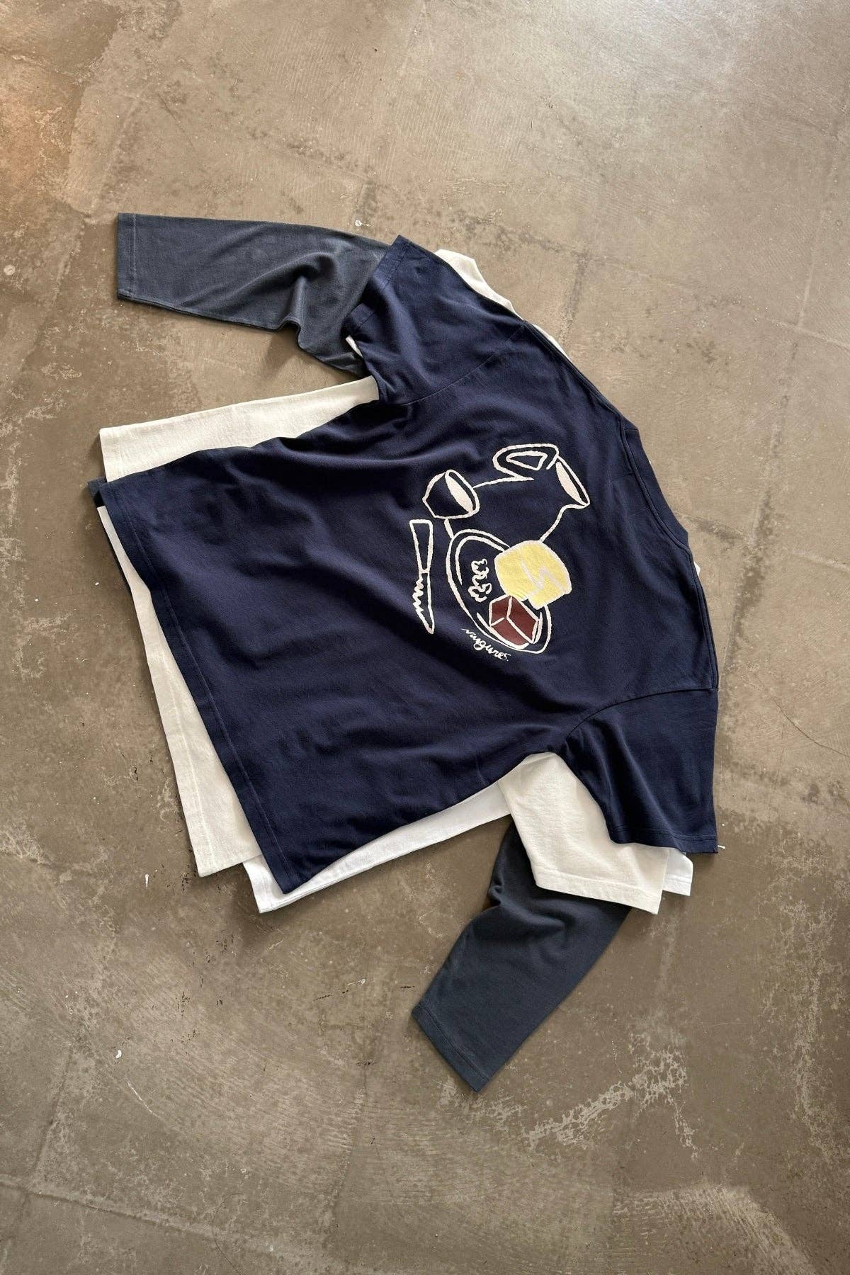 T-shirt Xantar in cotone biologico blu navy