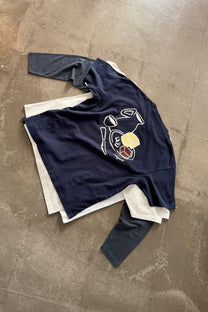 T-shirt Xantar in cotone biologico blu navy