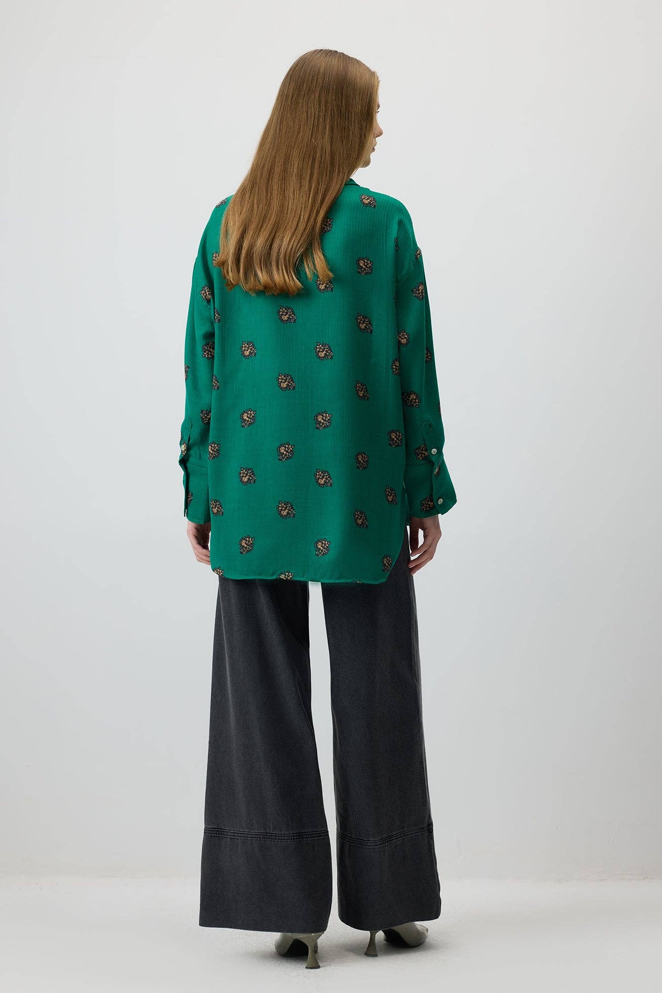 Camicia in cotone floreale