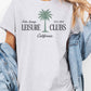 T-shirt oversize grafica Leisure Clubs