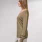 Maglione in maglia scollo a V senza cuciture