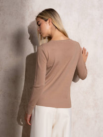 Maglione in maglia con lurex da donna